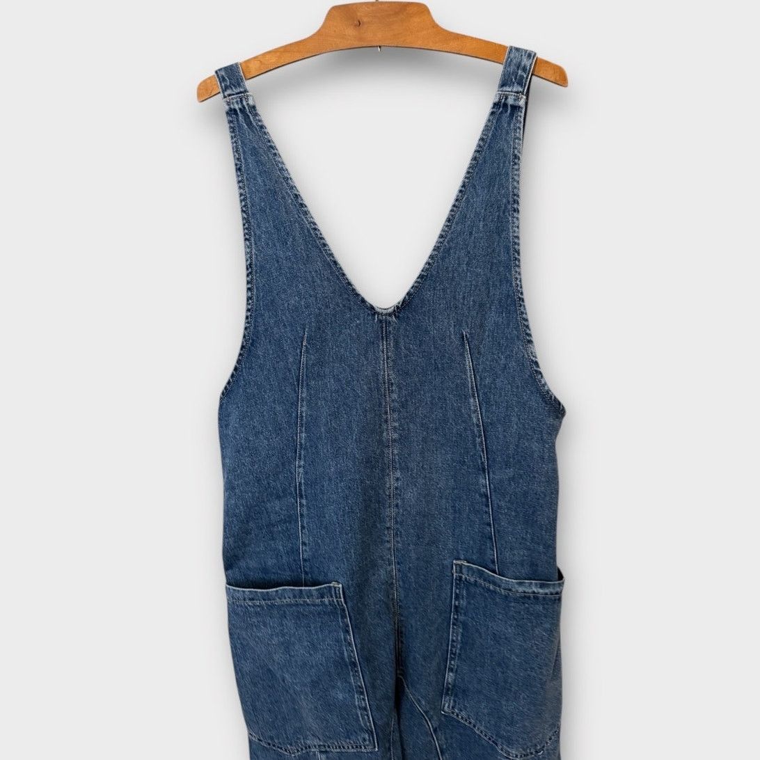 Free People Free People High Roller Denim Jumpsuit Size XS Size 24" / US 00 / IT 34 - 8 Thumbnail