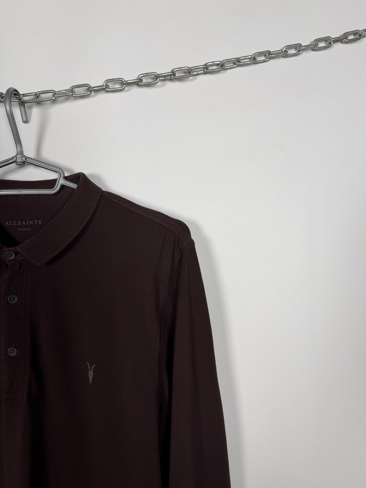 Allsaints Men’s Allsaints Reform Long Sleeve Polo Shirt Luxury Size XL Size US XL / EU 56 / 4 - 2 Thumbnail