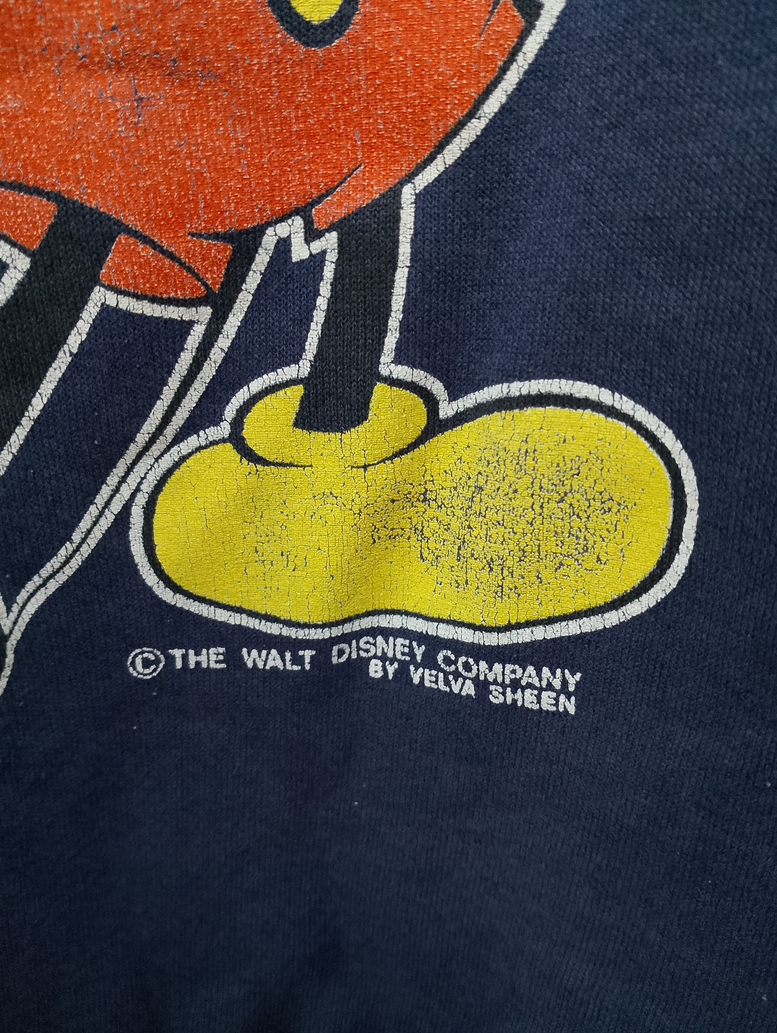 Disney Vintage 80s Velva Sheen Mickey Mouse California Sweatshirt Size US M / EU 48-50 / 2 - 3 Thumbnail