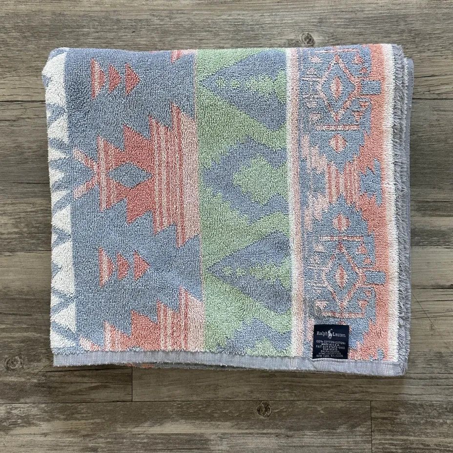 Polo Ralph Lauren Vintage Polo Ralph Lauren Aztec South Western Towel 50x27 Size ONE SIZE - 1 Thumbnail