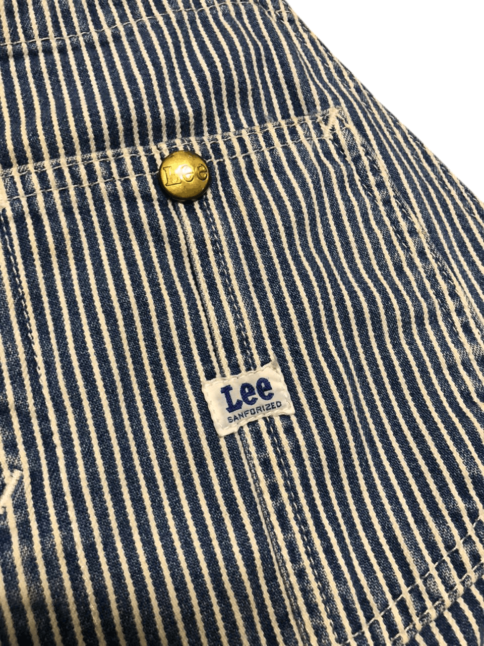 Lee Lee Hickory Jumpsuit Coveralls Workers Size US 32 / EU 48 - 14 Thumbnail