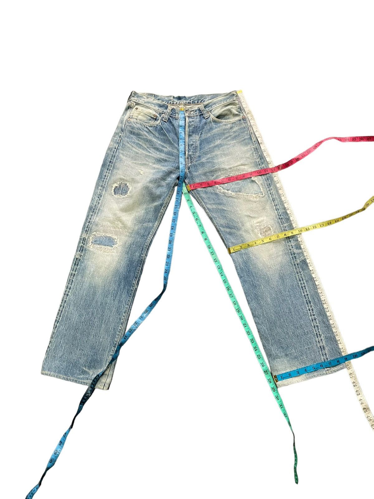 Sugar Cane Vintage Sugar Cane Lot 902 Selvedge Distresed Denim Size US 32 / EU 48 - 16 Thumbnail