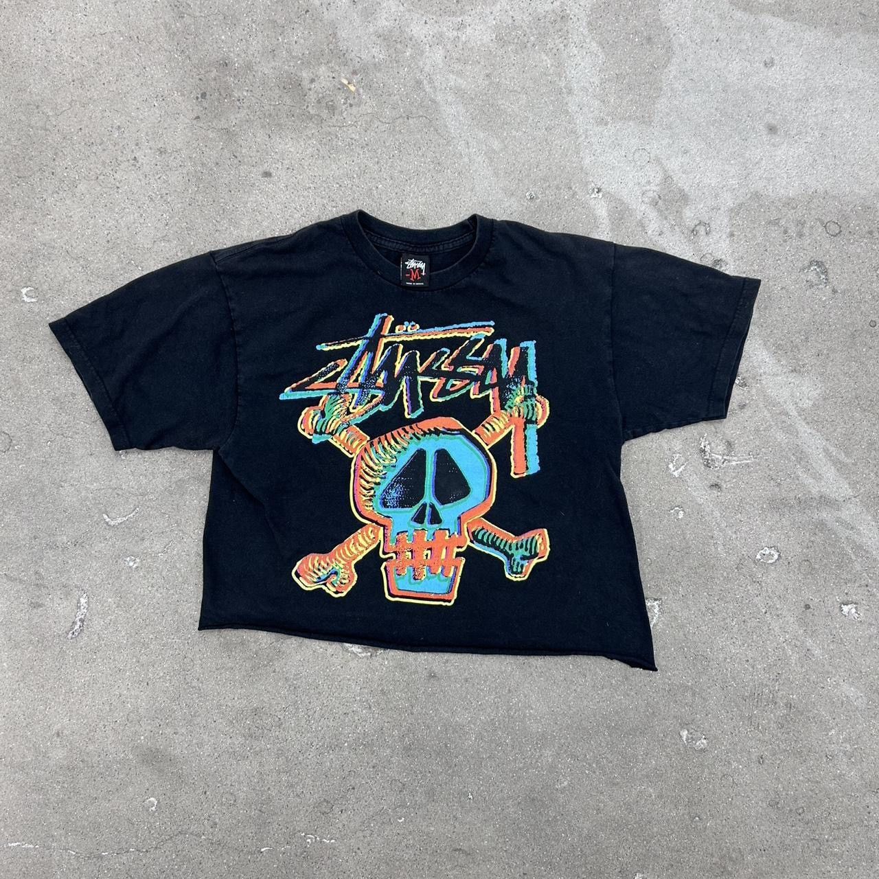 Stussy STUSSY 00s Skull Graphic Vintage Black T-shirt size medium Size US M / EU 48-50 / 2 - 3 Thumbnail
