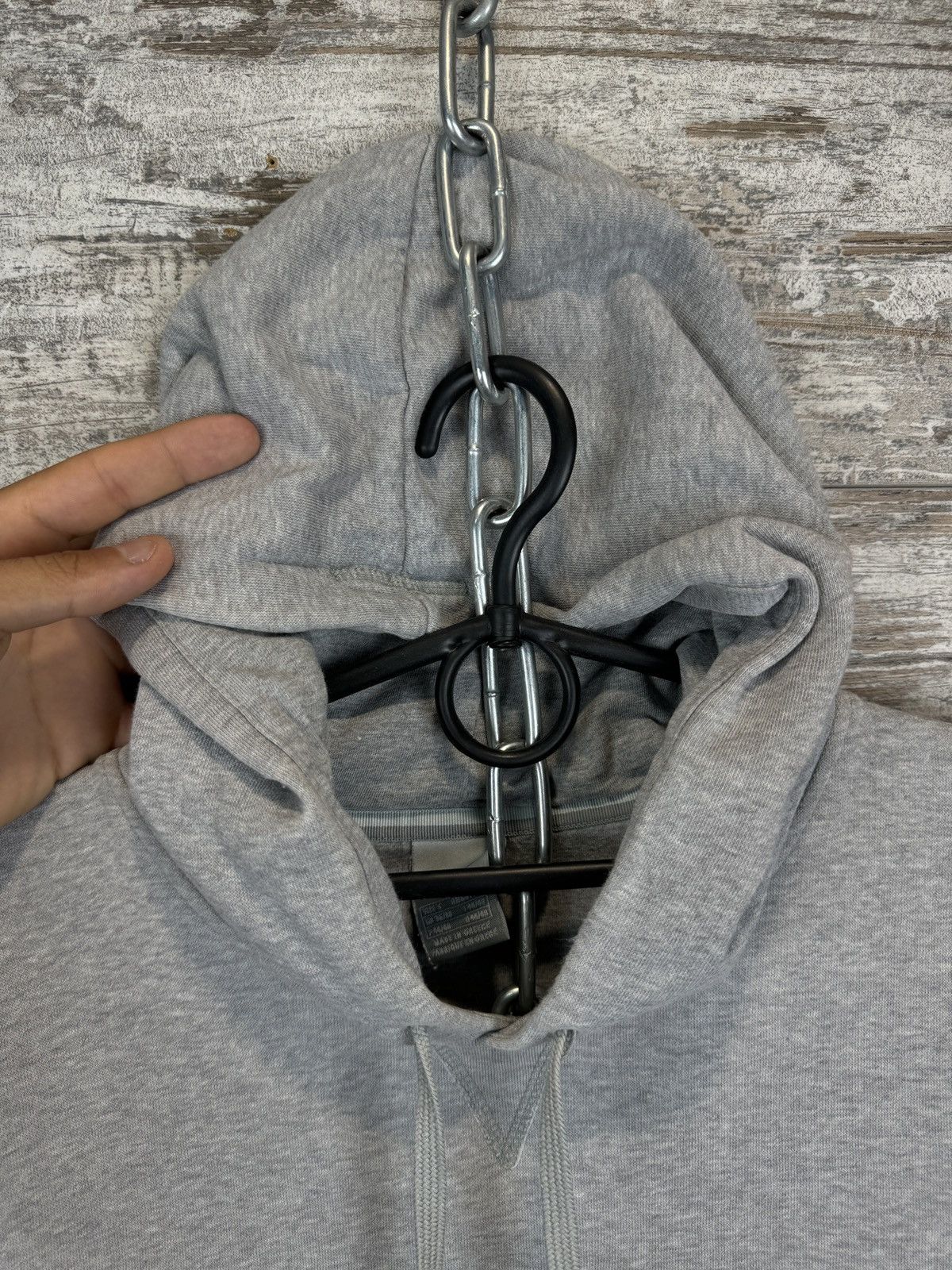 Nike × Vintage Mens Vintage Nike basic swoosh hoodie 90s rare Size US S / EU 44-46 / 1 - 6 Thumbnail