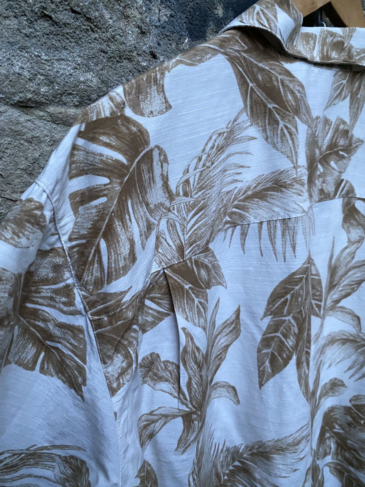 Vintage Vintage Hawaiian Short Sleeve Silk Shirt Floral Leaves Size US L / EU 52-54 / 3 - 8 Thumbnail