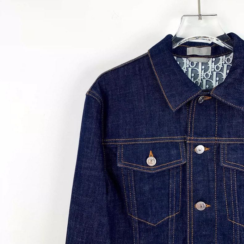 Dior Dior Blue Logo Cotton Denim Jacket-2505 Size US XS / EU 42 / 0 - 3 Thumbnail