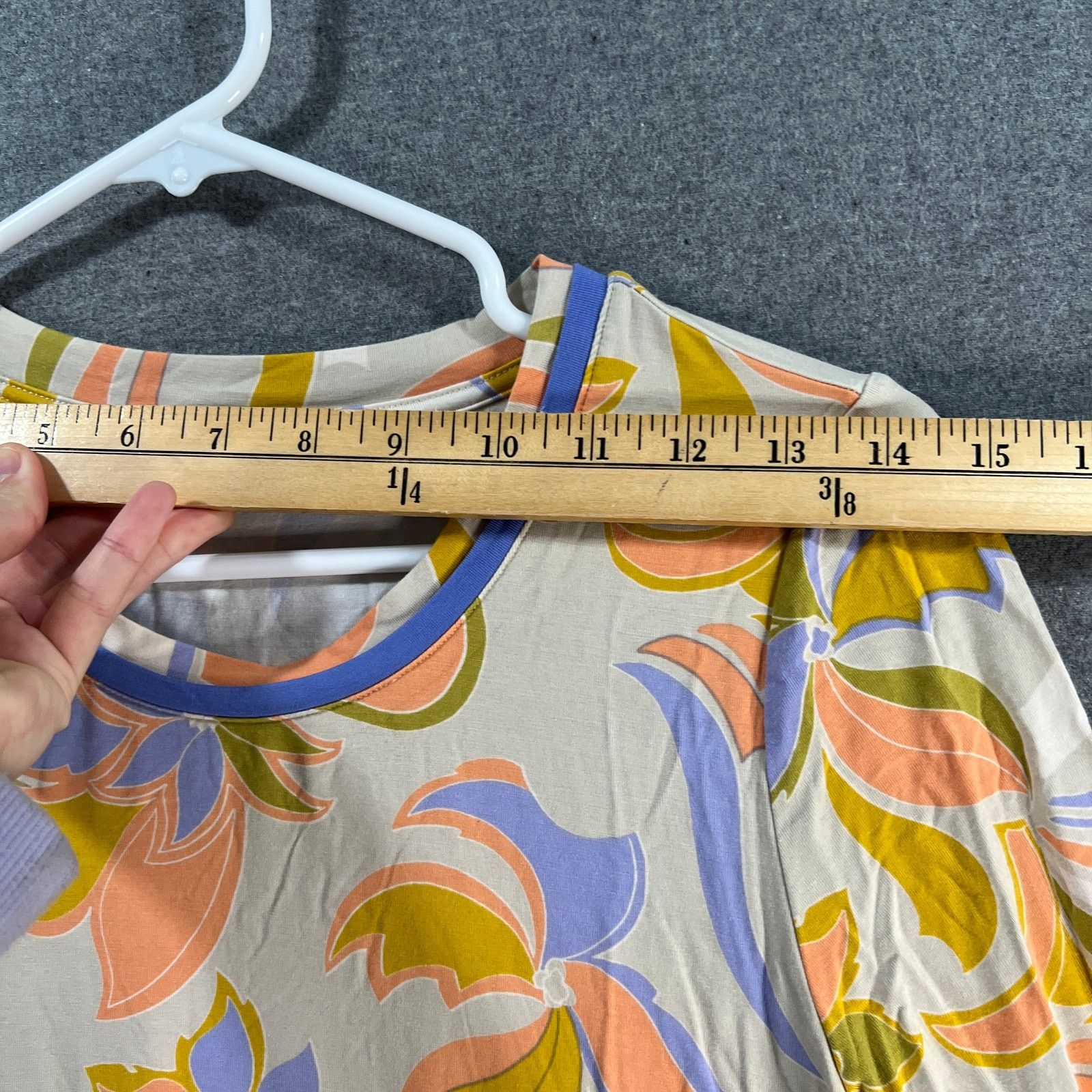 Other LOGO by Lori Goldstein Rayon Printed 3/4 Sleeve Top Size XXS / US 00 / IT 34 - 5 Thumbnail