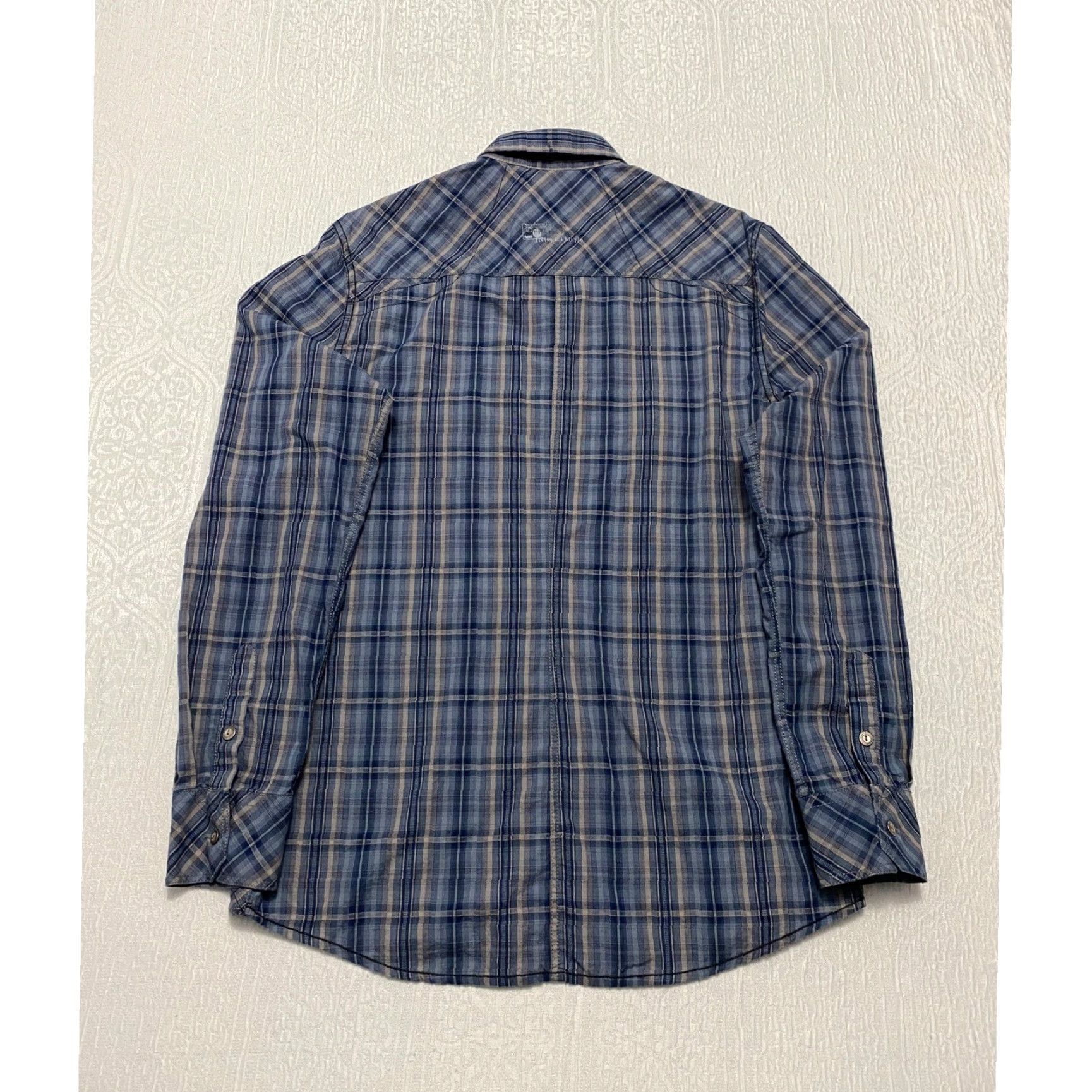 NEXT Next Men Shirt Long Sleeve Plaid Button-Up Blue M Size US M / EU 48-50 / 2 - 7 Thumbnail