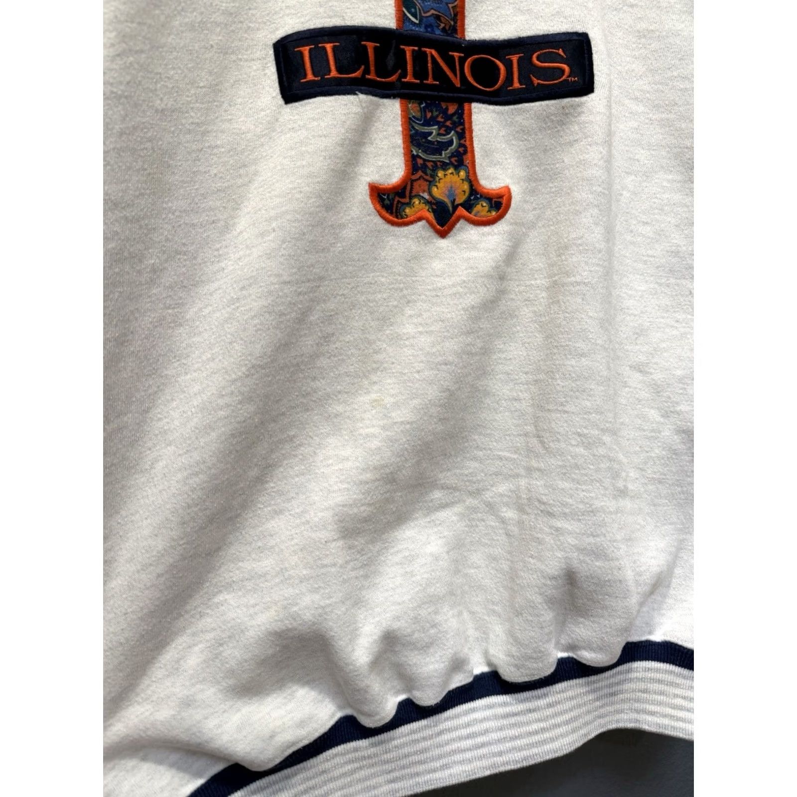 Vintage VINTAGE University Of Illinois Chicago Sweatshirt XL Gray 90’s Men’s Size US XL / EU 56 / 4 - 4 Thumbnail