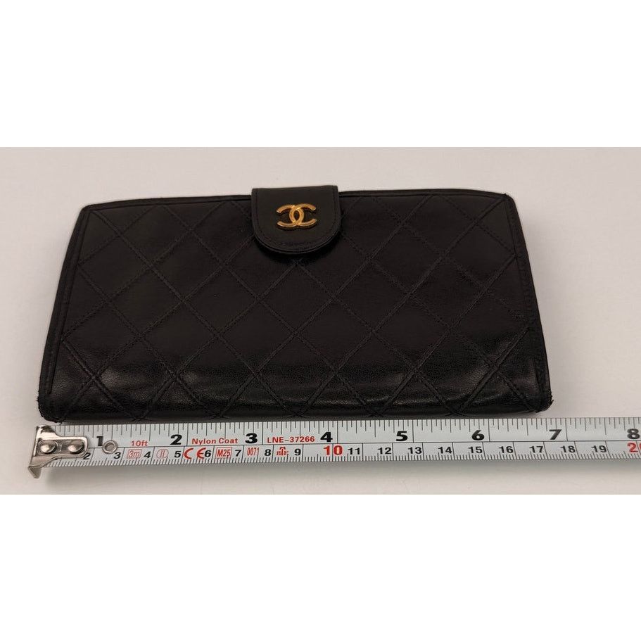 Chanel Chanel Black Quilted Lambskin Leather Wallet Size ONE SIZE - 7 Thumbnail
