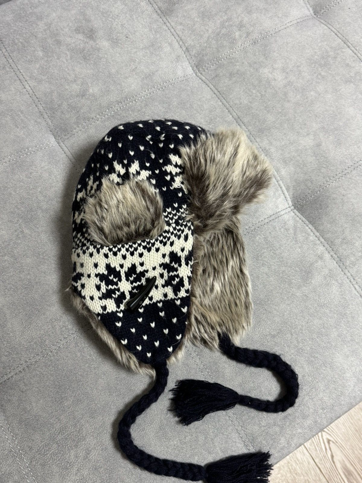Hysteric Glamour × Vintage Vintage Hype Trapper winter Fur Y2K Fluffy Hat Ushanka Faux Size ONE SIZE - 3 Thumbnail