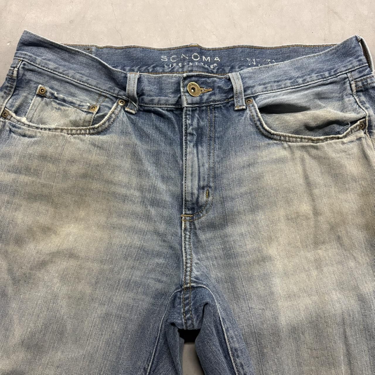 Vintage Crazy Vintage Y2K/2000s Super Baggy Skater Streetwear Ripped Medium Wash Denim Jeans! Size US 34 / EU 50 - 4 Thumbnail