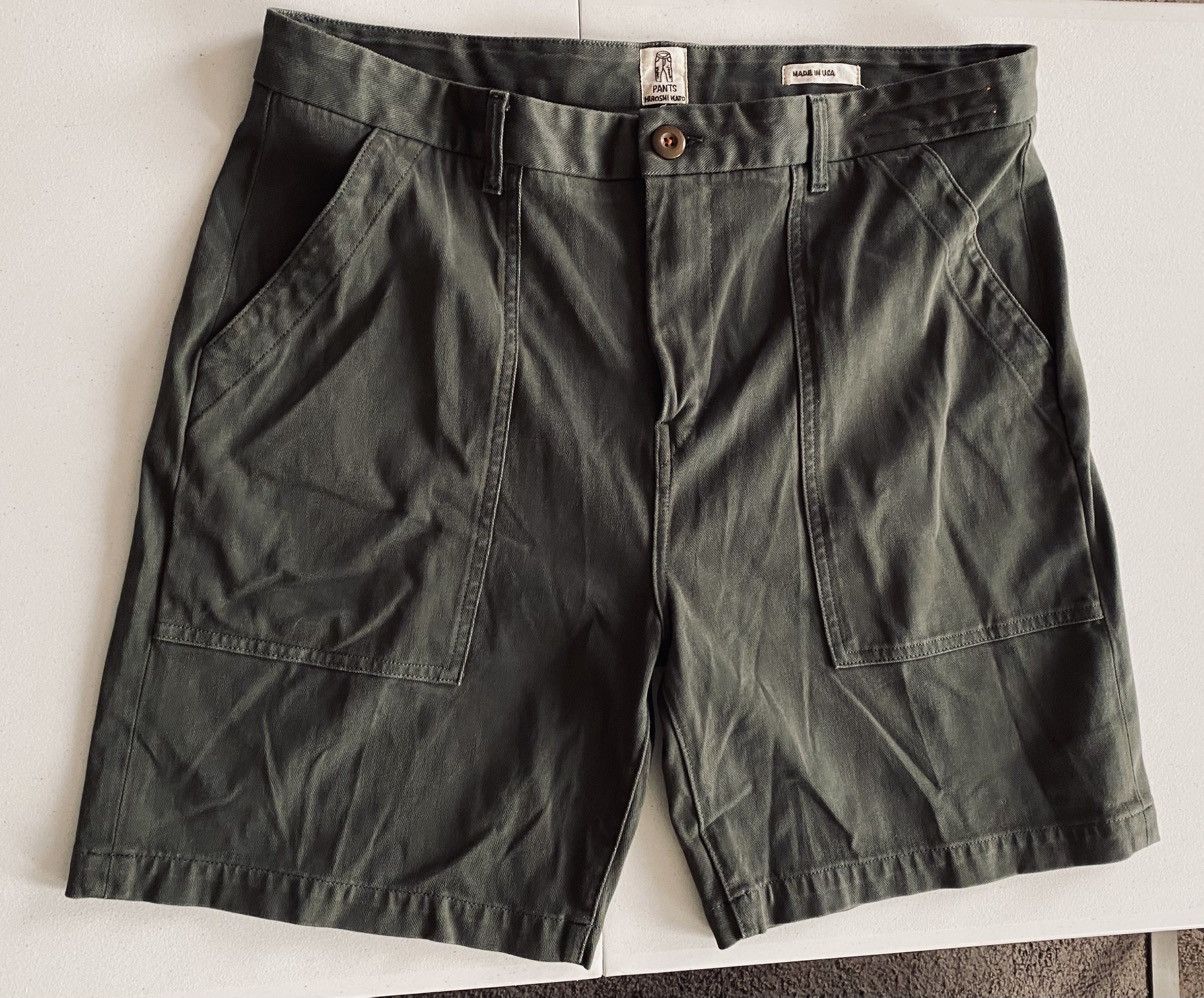 Hiroshi Kato HIROSHI KATO THE SCOUT 8" DENIT® FATIGUE SHORTS MOSS 38 VGC Size US 38 / EU 54 - 1 Thumbnail