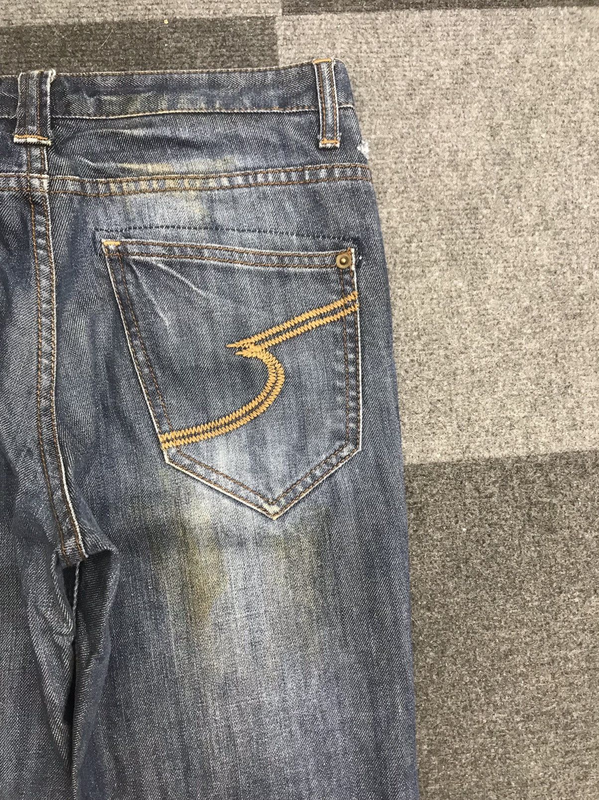 Japanese Brand 💥SICK💥semantic design Biker Style Sick Fades Denim F225 Size US 31 - 12 Thumbnail