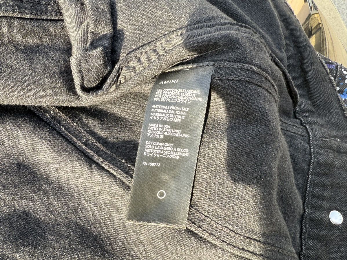 Amiri Amiri Black Denim Jacket Rare Size US XL / EU 56 / 4 - 6 Thumbnail