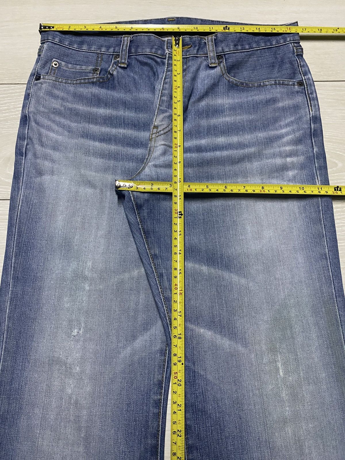 Uniqlo Vintage Japanese Brand Uniqlo Faded Wash Flare Jeans Size US 33 - 11 Thumbnail
