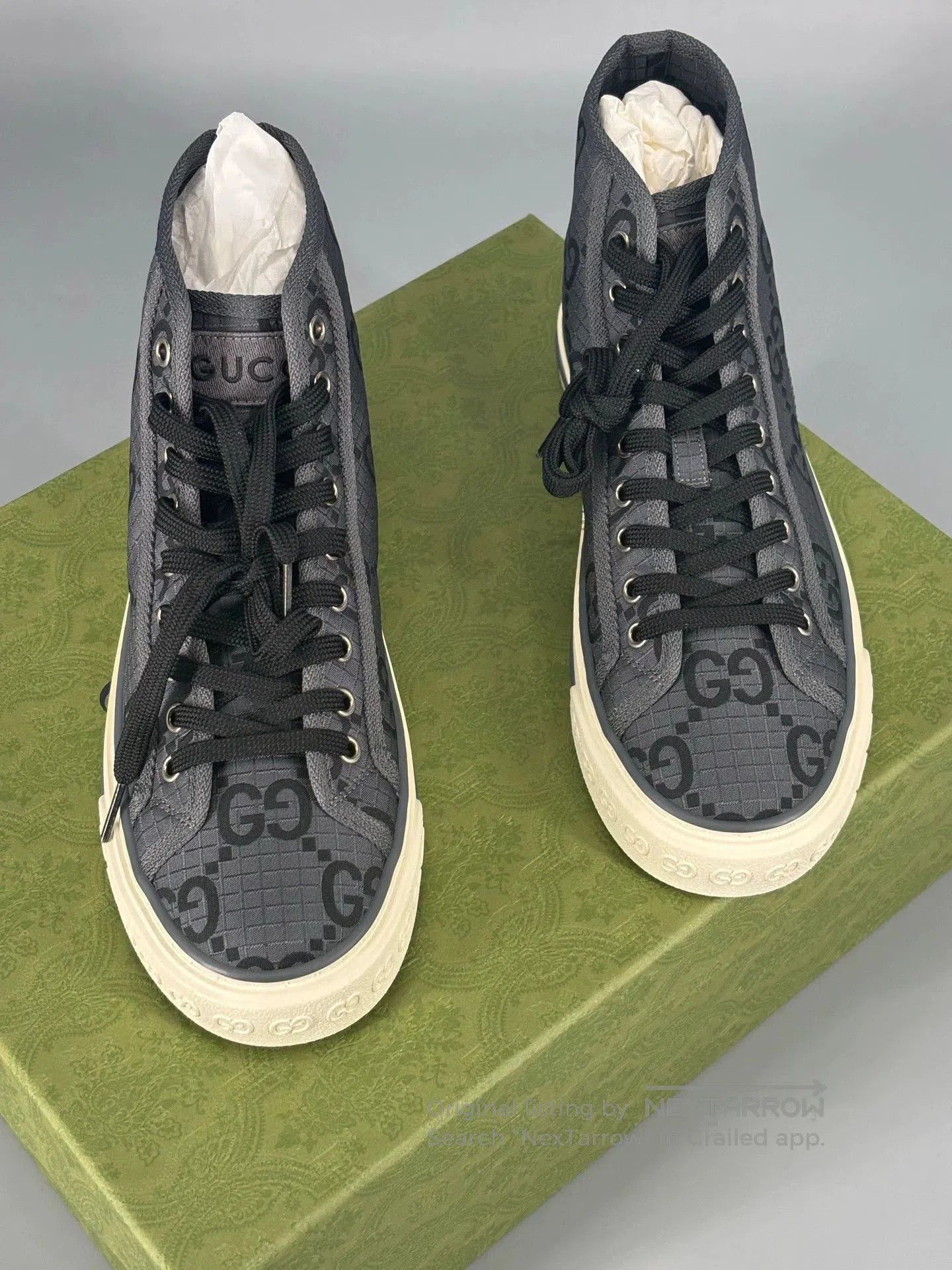 Gucci gucci high-top sneakers with double G logo. Size US 5.5 / EU 38 - 1 Thumbnail