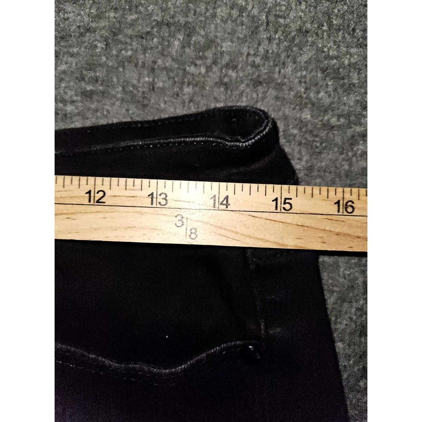 Vintage Judy Blue Jeans Womens 13 Black Skinny Fit Ankle Women Mid Rise Stretch Preppy Size 34" / US 12 / IT 48 - 3 Thumbnail