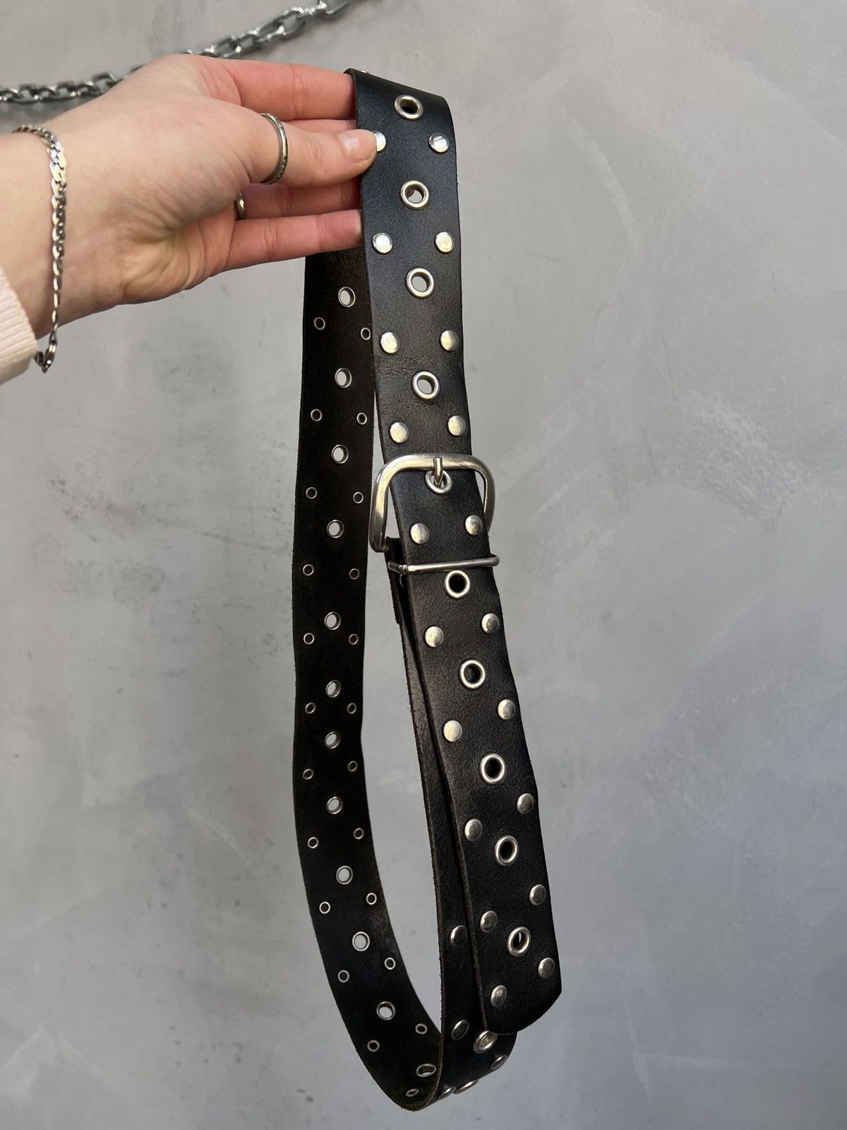 Hysteric Glamour Leather Belt Metal Hysteric Glamour Style Y2K Size ONE SIZE - 3 Thumbnail