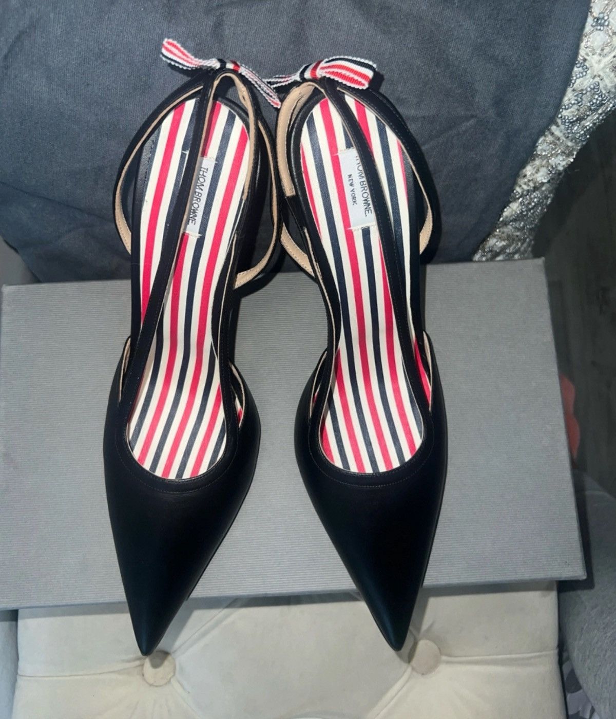 Thom Browne THOME BROWNE Slingback Heel, 39 Size US 9 / IT 39 - 3 Thumbnail
