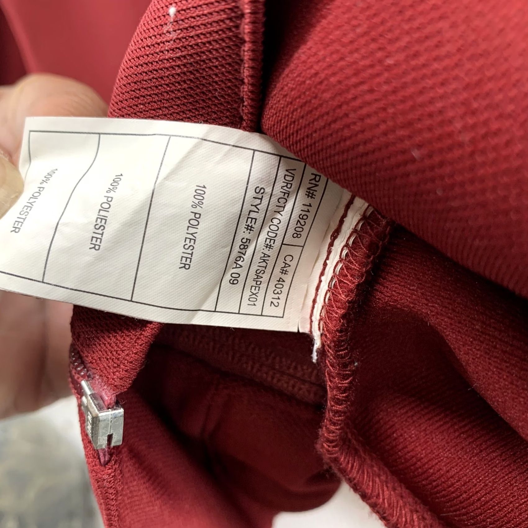 Adidas Adidas University Chicago Track Jacket Mens 2XL Maroon Embroidered Size US XXL / EU 58 / 5 - 5 Thumbnail