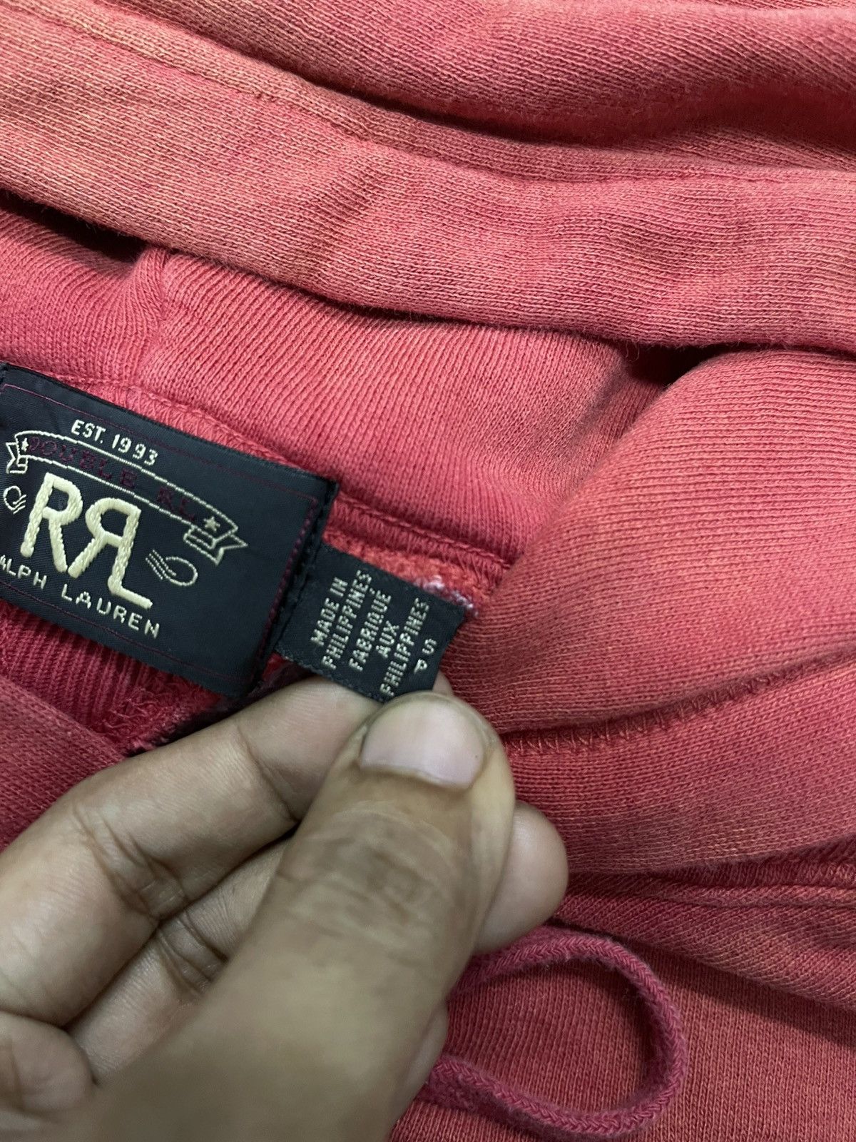 Polo Ralph Lauren 90s RRL BY POLO RALPH LAUREN HOODIE PLAIN SUN FADED Size S / US 4 / IT 40 - 12 Thumbnail