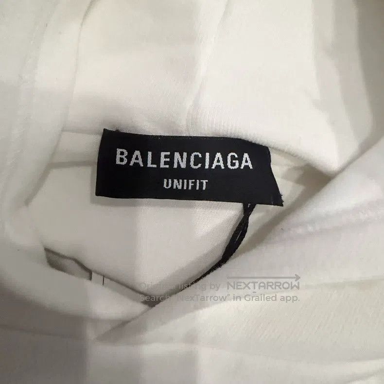 Balenciaga Balenciaga White double-layered destroyed hoodie Size US XXS / EU 40 - 3 Thumbnail