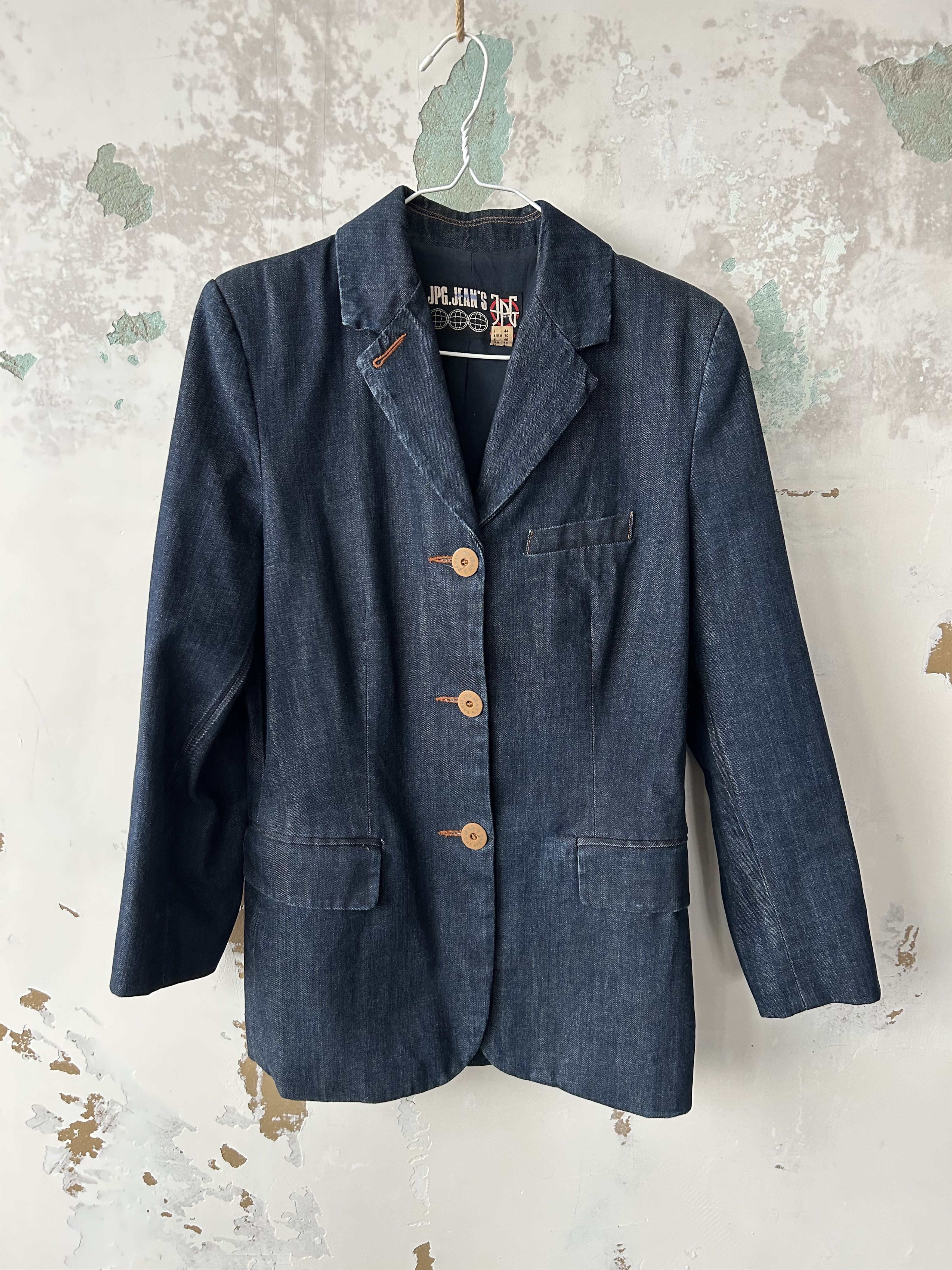 Jean Paul Gaultier Vintage Jean Paul Gaultier JPG Jeans Denim Blazer Size US10 Size M / US 6-8 / IT 42-44 - 1 Thumbnail