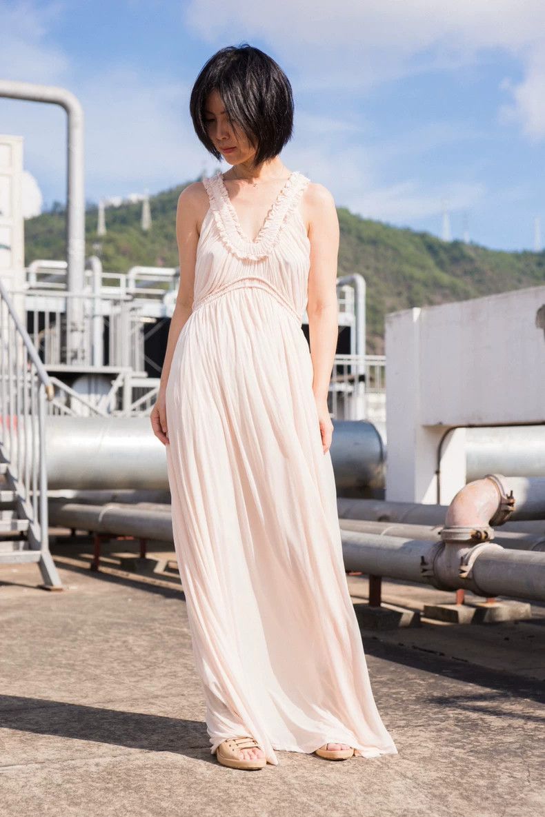 Alexander McQueen Alexander McQUEEN size M Naked pink pleated dress 2505-Nex Size M / US 6-8 / IT 42-44 - 2 Thumbnail