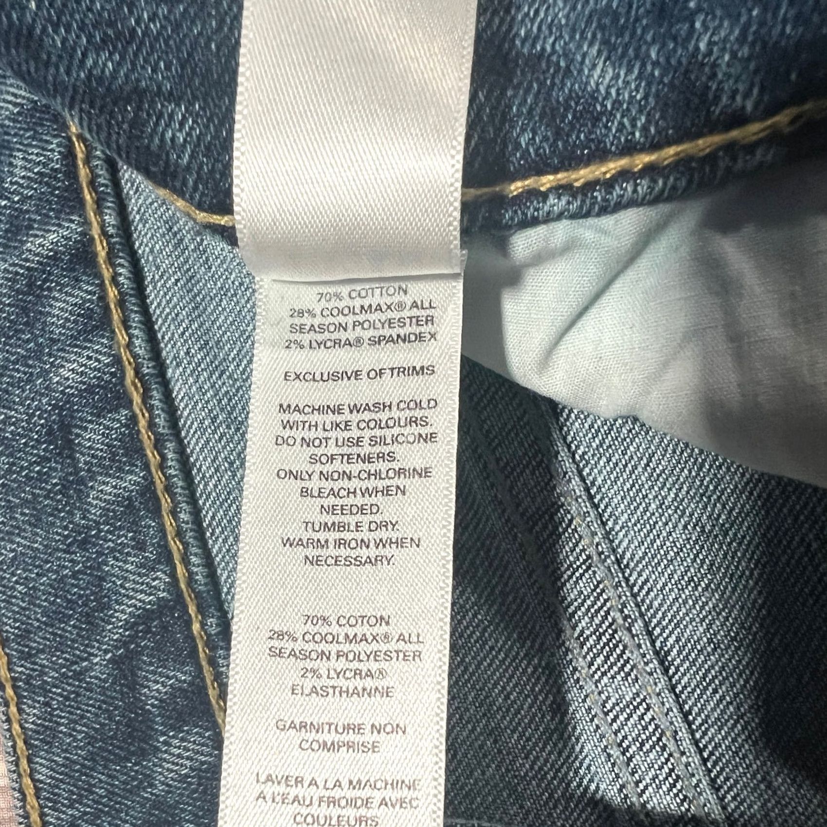 Vintage DU/ER High Rise Straight Jeans 27x27 Blue Denim Midweight Stretch Woman Regular 5-Pocket Vintage No Size 27" / US 4 / IT 40 - 6 Thumbnail