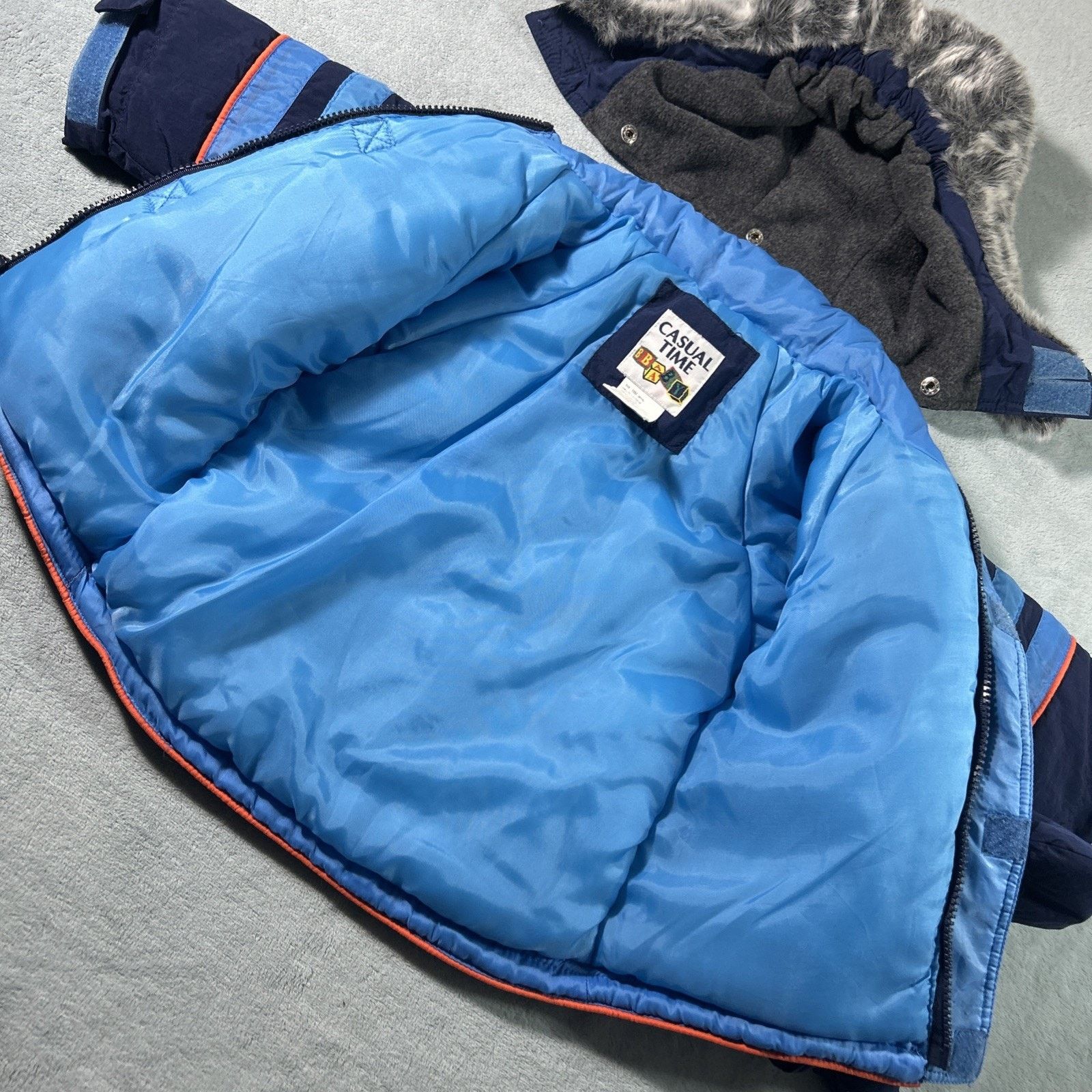 Patagonia Y2k 2000s Fur Hood Jacket 18M Toddler Youth Boys Puff Hoodie Size US XXS / EU 40 - 6 Thumbnail