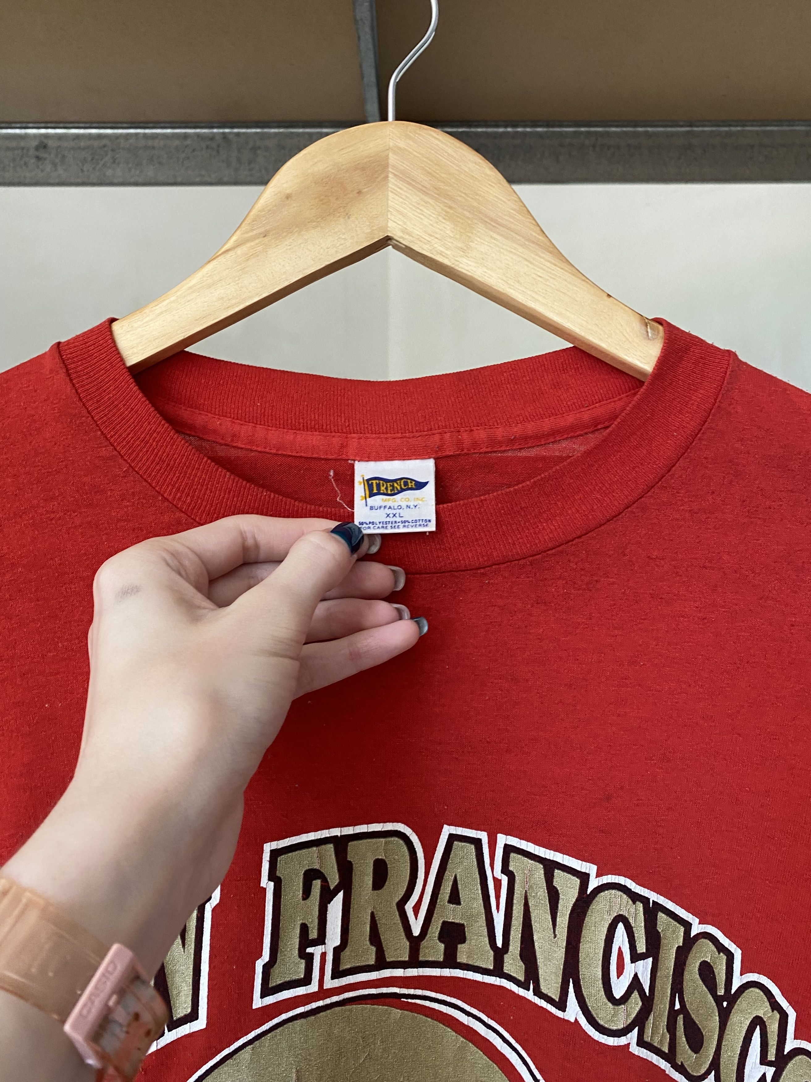 NFL × Vintage San Francisco 49ers Vintage 90s NFL Red Tee Size US XXL / EU 58 / 5 - 3 Thumbnail