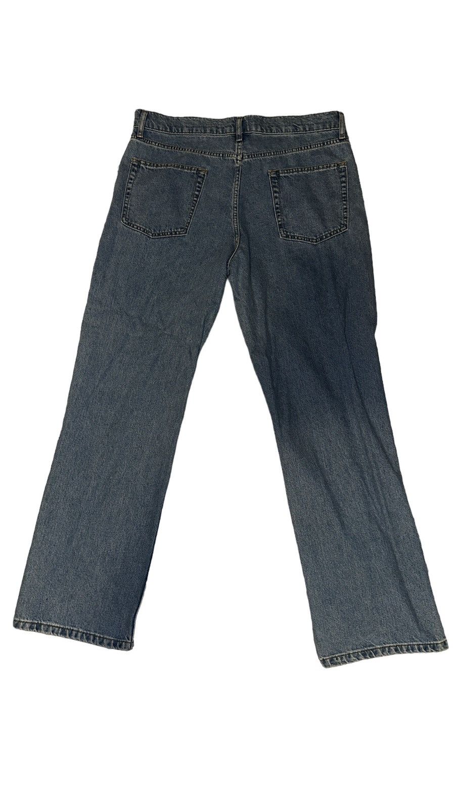 Topman Blue Baggy Jeans