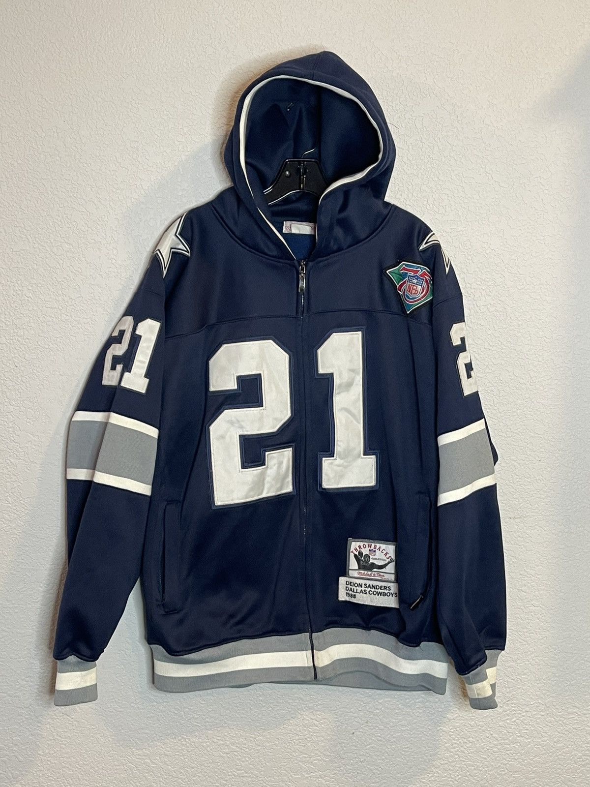 Mitchell & Ness Mitchell & Ness Throwbacks Dion Sanders 1998 Hoodie Size US XXL / EU 58 / 5 - 2 Thumbnail