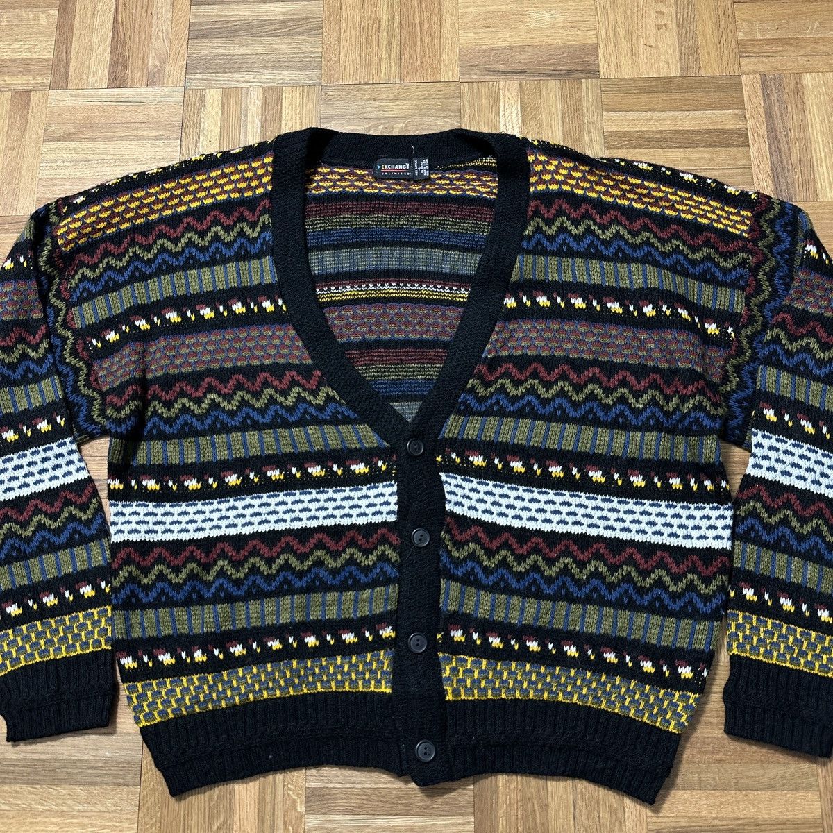 Vintage Vintage Exchange Unlimited cardigan sweater Size US L / EU 52-54 / 3 - 3 Thumbnail