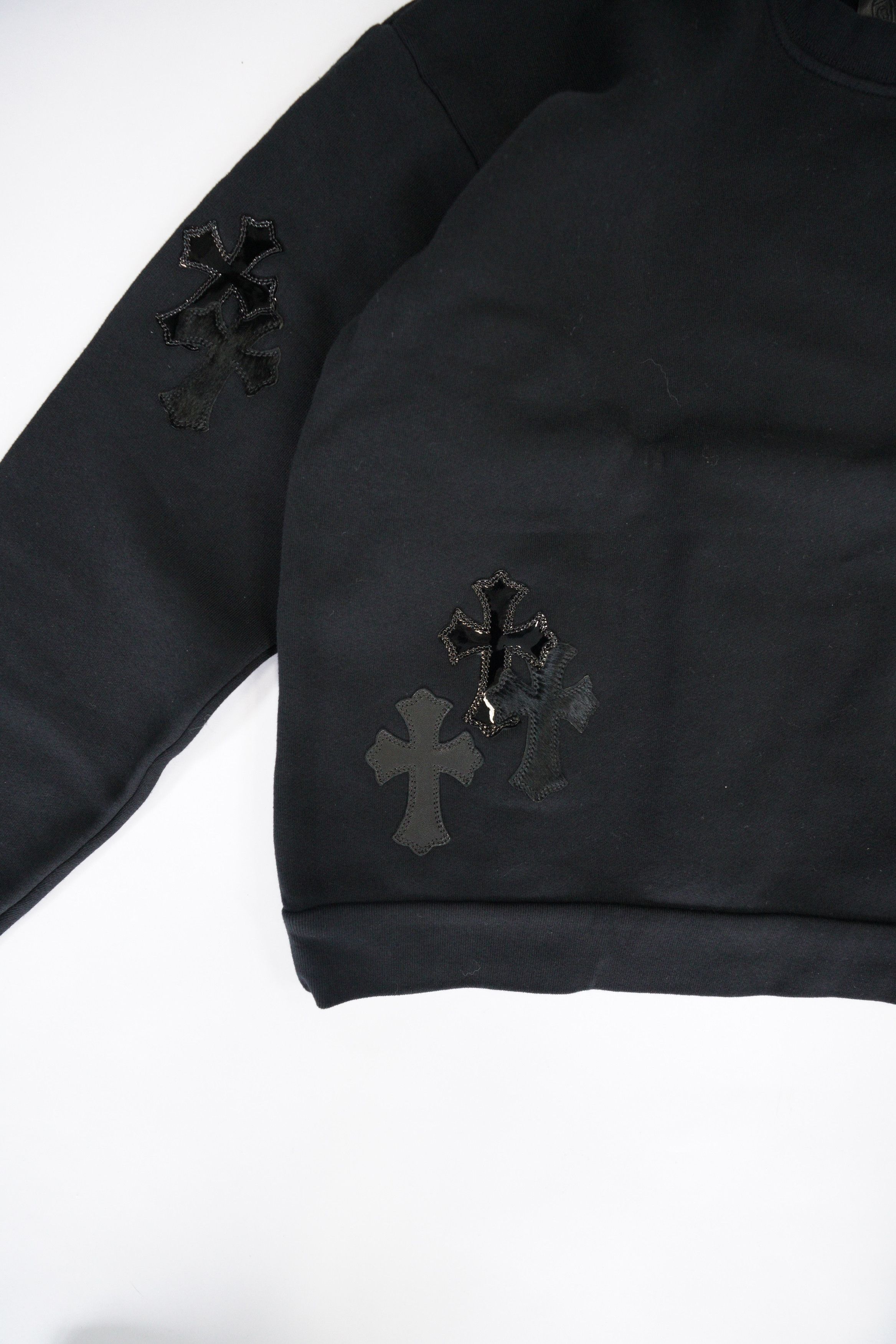 Chrome Hearts Chrome Hearts Pony Hair Patent Leather Cross Sweatshirt Size US M / EU 48-50 / 2 - 3 Thumbnail
