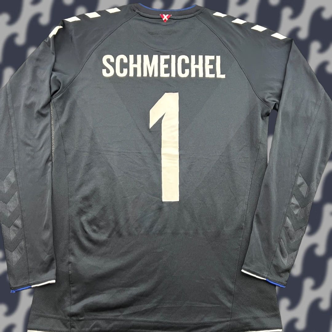 Hummel Hummel Denmark 2018 2019 Goalkeeper Football Jersey Mens Small Hummel Black Long Sleeve Round Neck Athletic Moisture Wicking Quick Dry Shirt Size US S / EU 44-46 / 1 - 1 Thumbnail
