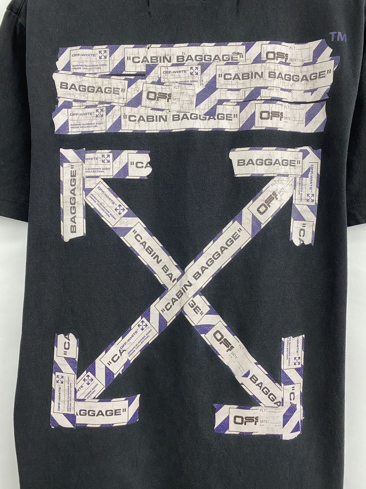 Off-White × Virgil Abloh Off White Airport Tape T-Shirt Y2K Rare Retro Hype Size US L / EU 52-54 / 3 - 4 Thumbnail