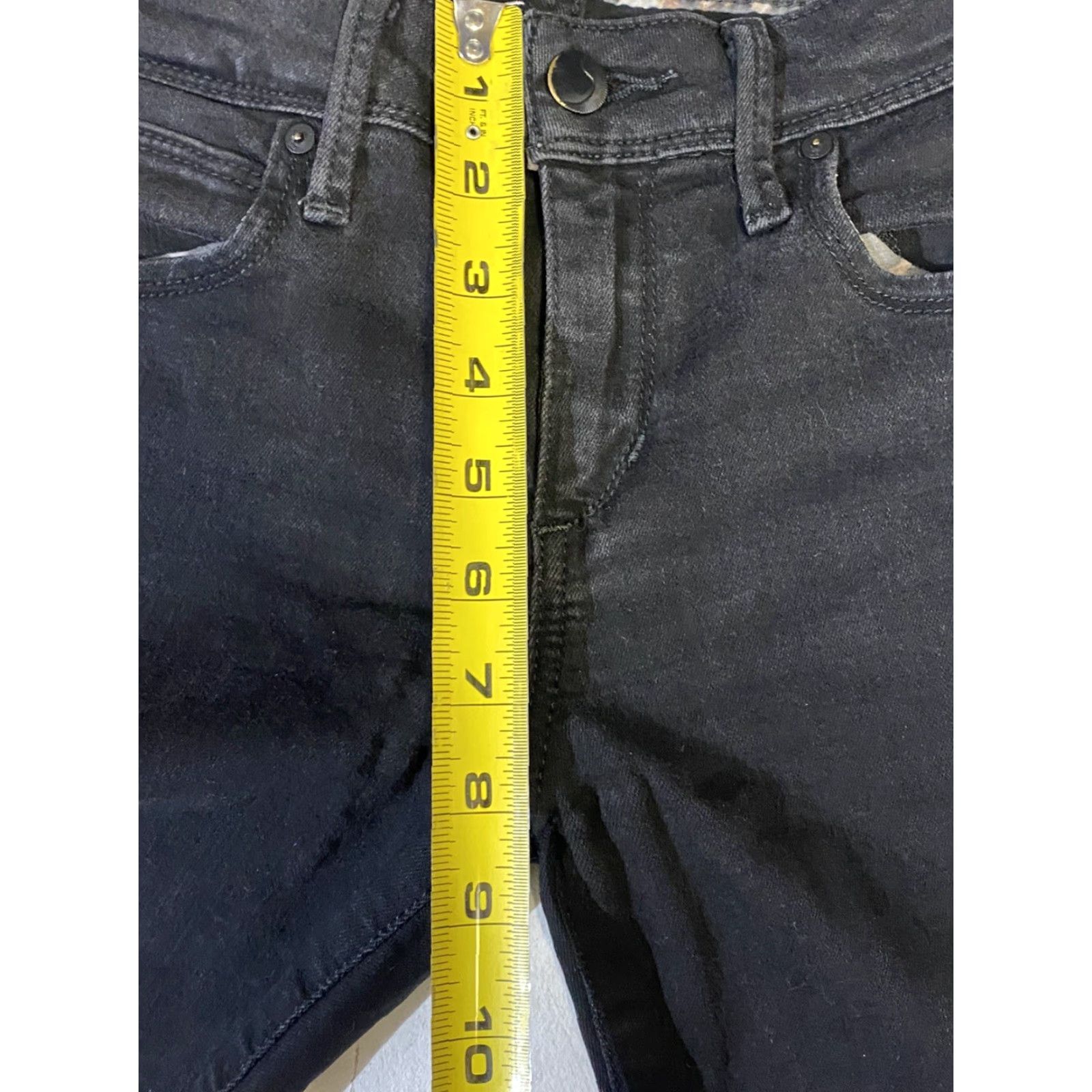Vintage VINTAGE JOE'S Flawless The Finn Mid-Rise Ankle Skinny Jeans Black 25 Womens Jeans Skinny Ankle Black Waist 25 User Reference Size 42" / US 20 - 4 Thumbnail
