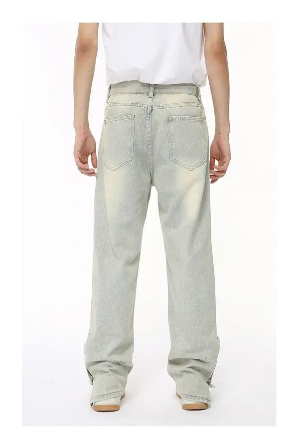 Japanese Brand Mitsui x Mint High Street Distressed Slit Zipper Jeans Size US 32 / EU 48 - 5 Thumbnail