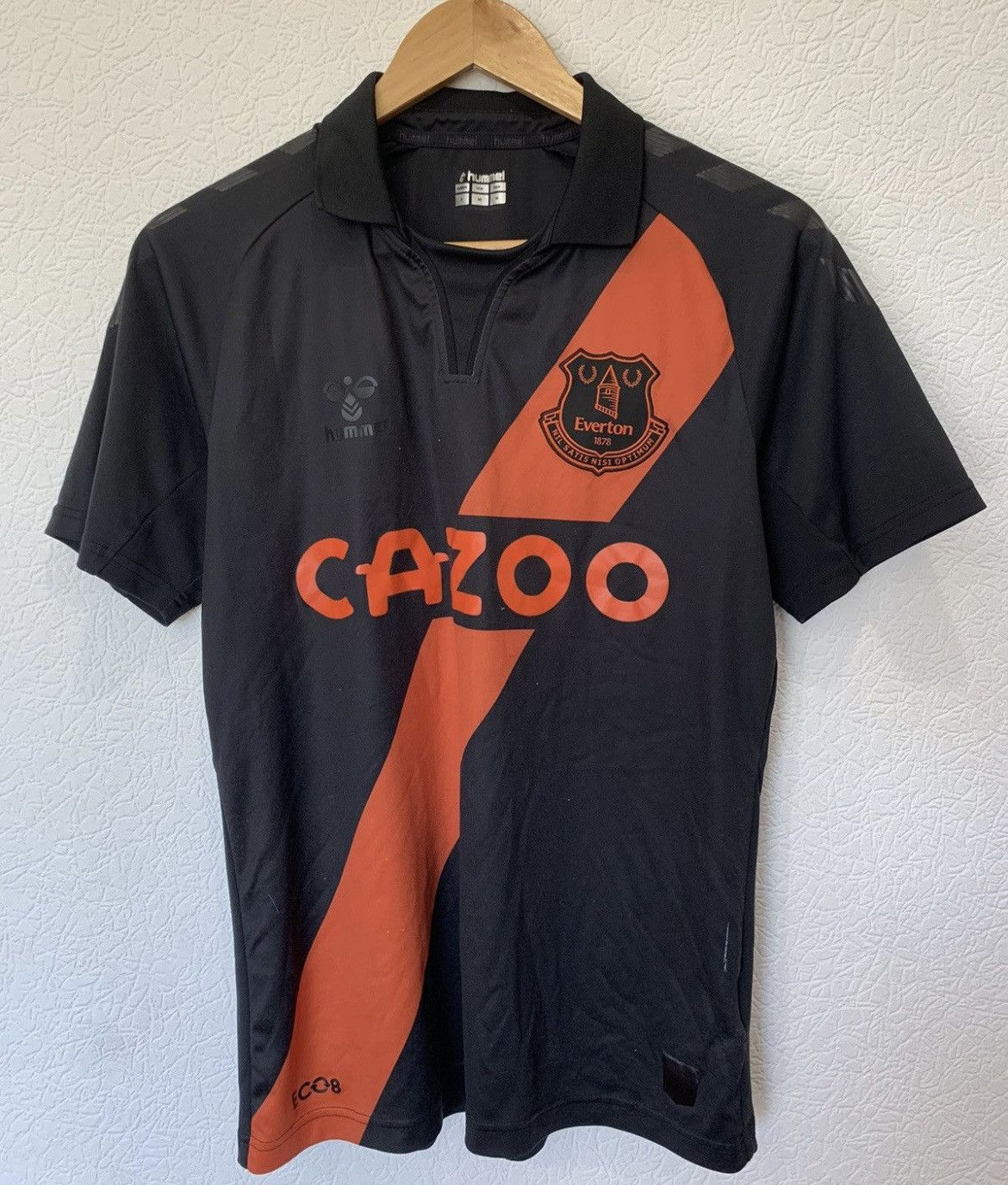 Hummel EVERTON HUMMEL 2021/2022 AWAY KIT SOCCER JERSEY FOOTBALL Size US S / EU 44-46 / 1 - 1 Thumbnail