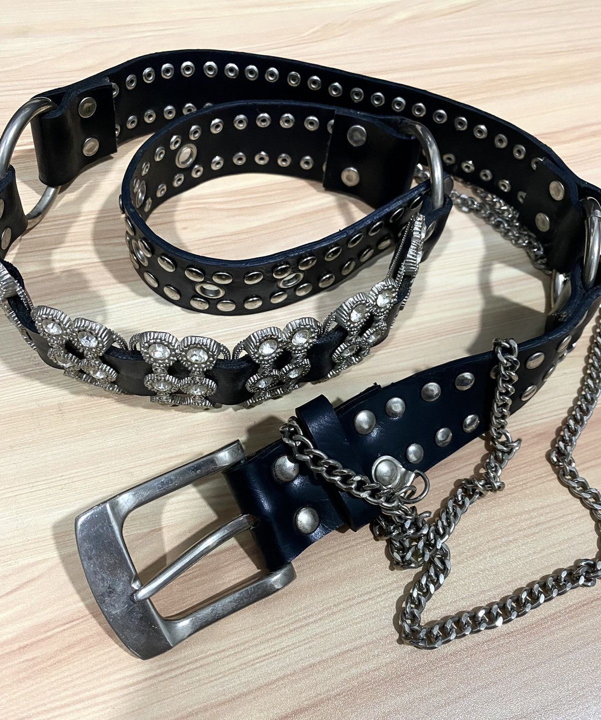Japanese Brand 🔥SALE🔥Studded Gothic Bondage Belt inspired BB SIMON Size ONE SIZE - 12 Thumbnail