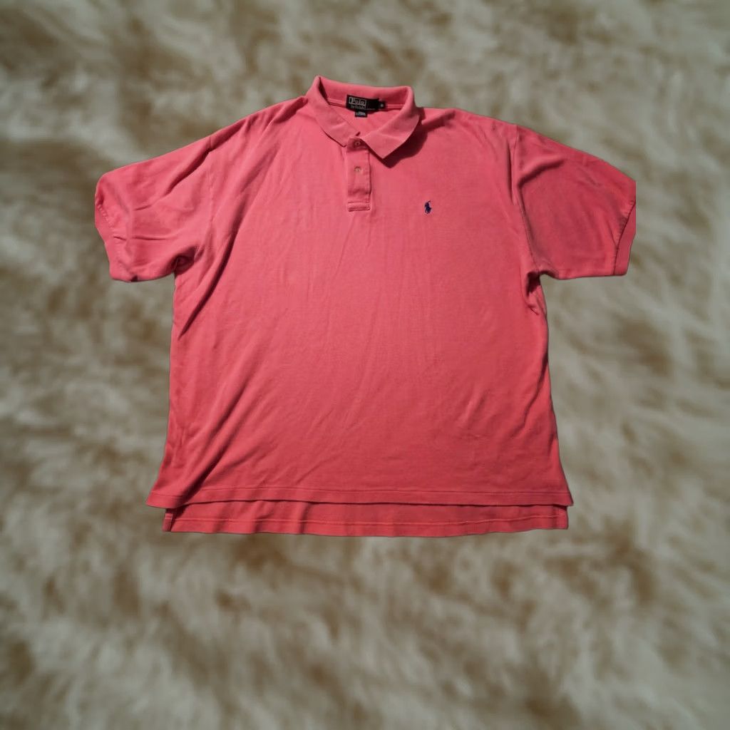 Polo Ralph Lauren VINTAGE Polo Ralph Lauren Polo Shirt Big 1X Pink Embroidered Logo Women? Size US XL / EU 56 / 4 - 1 Thumbnail