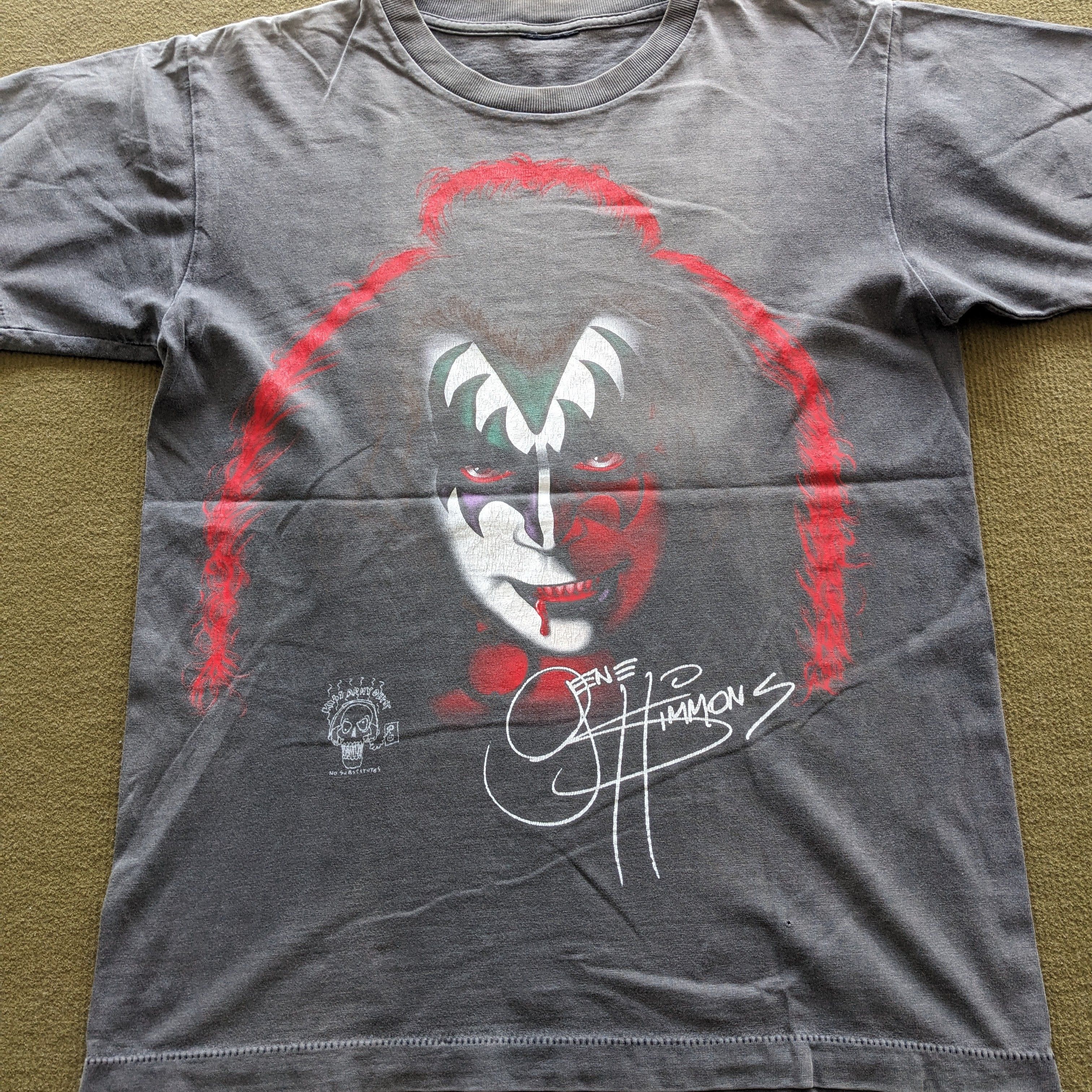 Band Tees Vintage 90's KISS GENE SIMMONS Band T-shirt Size US M / EU 48-50 / 2 - 2 Thumbnail