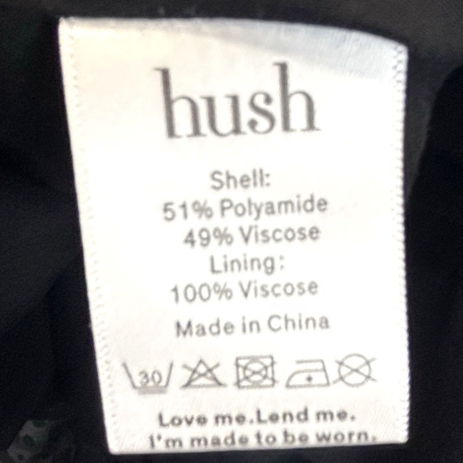 Vintage Hush Amaris Devore Mini Dress black Long Sleeve Women’s 12 V-Neck Pullover Casual Party/Cocktail Travel Vintage No Size XL / US 12-14 / IT 48-50 - 7 Thumbnail