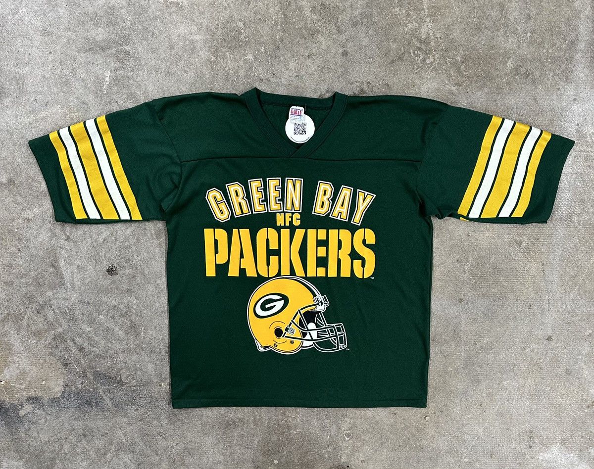 NFL Vintage 90s Garan Green Bay Packers Raglan Jersey T-Shirt Size US XL / EU 56 / 4 - 1 Thumbnail