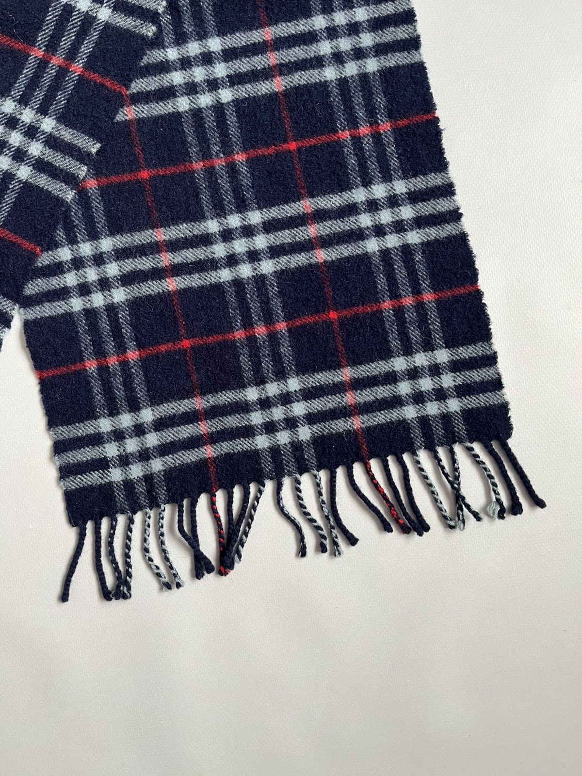 Burberry Burberry London Blue Checkered Plaid Lambswool Scarf Scarve Size ONE SIZE - 7 Thumbnail