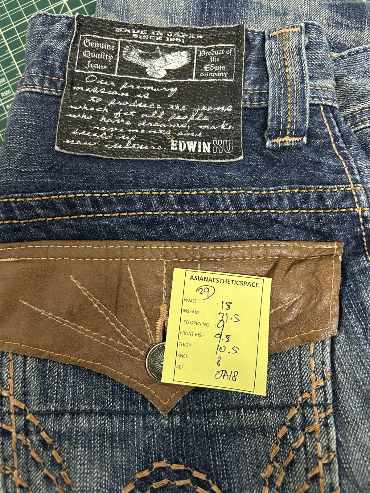 Hysteric Glamour Flared Edwin XV Mud Washed Distressed Size US 29 - 15 Thumbnail