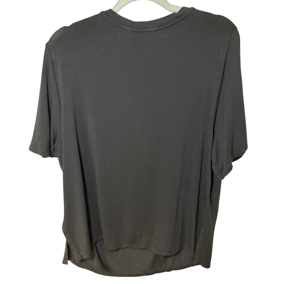 Athleta Athleta Womens Short Sleeve V Neck TShirt Black size L Size L / US 10 / IT 46 - 4 Thumbnail