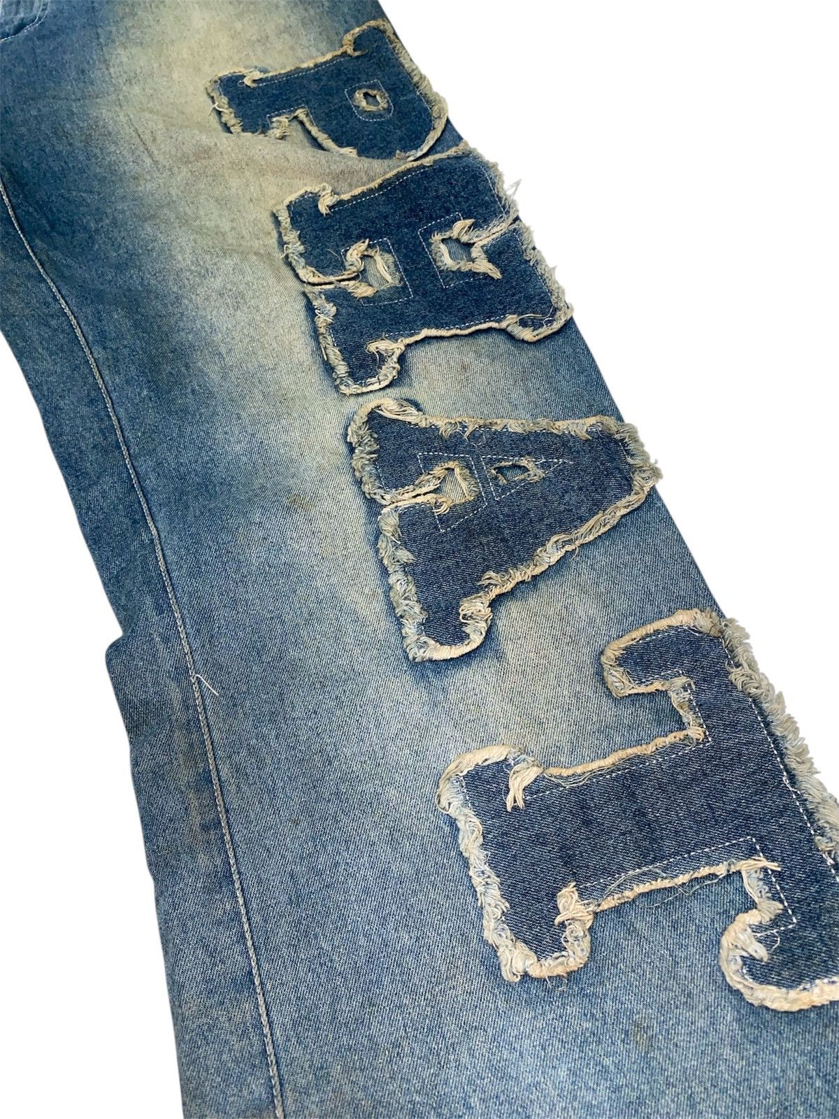 Phat Farm Y2k Phat Farm baggy spellout denim pants Size US 36 / EU 52 - 6 Thumbnail